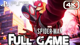 SPIDER-MAN MILES MORALES PS5 Gameplay Walkthrough FULL GAME (4K 60FPS RAY TRACING) No Commentary