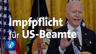 Impfung oder Maske: Biden erhöht Druck auf US-Beamte