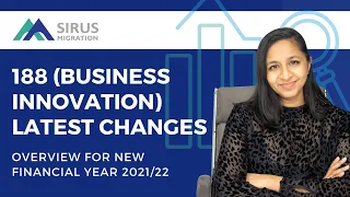 188 BUSINESS INNOVATION VISA LATEST CHANGES JULY UPDATE 2021