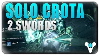 Destiny Dark Below Crota's End! Killing Crota with 2 Swords Solo as Hunter!