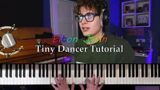 Elton John Tiny Dancer Intro & Verse Intermediate / Advanced Tutorial