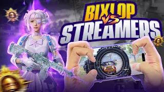 BIXI OP VS STREAMERS | Intense Conqueror Rank Push lobby | Battlegrounds Mobile India / Pubg Mobile