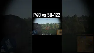 War Thunder: P40 vs SU-122. Who will win?