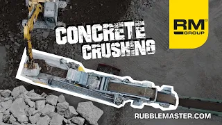 Mobile Concrete Crushing with a RM 100GO! Impact Crusher