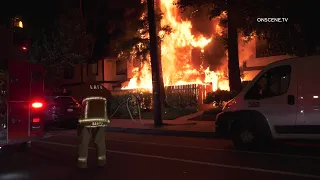 Apartments Destroyed By Major Fire In Panorama City