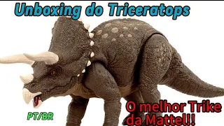 Unboxing do Triceratops do Habitat Defender/ Jurassic World Mattel.