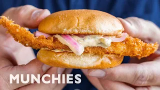 Eric Wareheim Makes a Fried Fish Sandwich