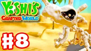 Yoshi's Crafted World - Gameplay Walkthrough Part 8 - Dino Desert 100%! Skelesaurus Wrecks!