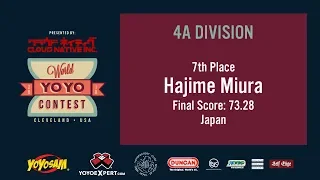 2019World Final 4A 07 Hajime Miura WORLD YOYO CONTEST 2019 Presented by Cloud Native Inc WYYC2019