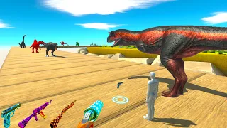 FPS AVATAR & CARNOTAURUS RESCUE MISSION - Animal Revolt Battle Simulator