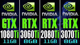 GTX 1080Ti vs RTX 3060TI vs RTX 2080Ti vs RTX 3070Ti || PC GAMES TEST ||