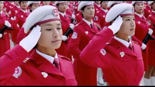 Chinese Female Soldiers Parade