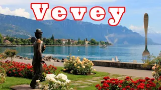 Женевское озеро, Веве. Швейцария. Vevey. Switzerland