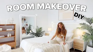 EXTREME BEDROOM TRANSFORMATION! aesthetic tiktok & pinterest inspired bedroom MAKEOVER