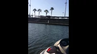 A ride downtown stockton california in jetskis