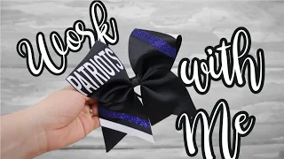 Work with Me ~ Etsy Small Business - Making Cheer Bows