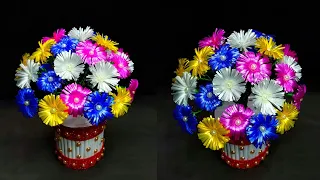 DIY Ribbon Flower Pot - Amazing & Easy Craft Tutorial!