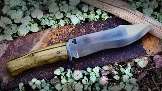 Forging a Knife From Scrap | Random Scrap Metal From the Mountains Turned Into a Knife!