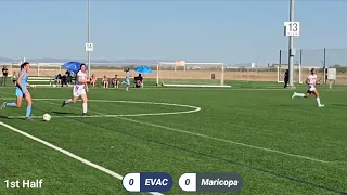 EVAC Varsity Girls Soccer (HOME) vs Maricopa : 11-Apr-2024
