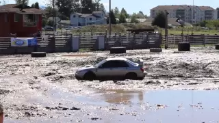 Subaru Impreza WRX STI on mud pit ( WCSS 2013 )