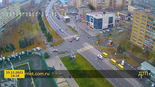 ДТП (авария г. Волжский) ул. Мира - ул. Нариманова 15-11-2021 14-18