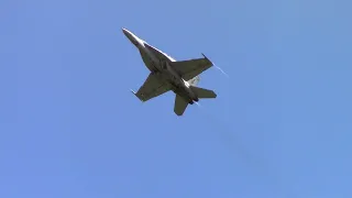 F/A-18F Rhino Demo Team Full Performance & Legacy Flight 2023 AirPower Over Hampton Roads