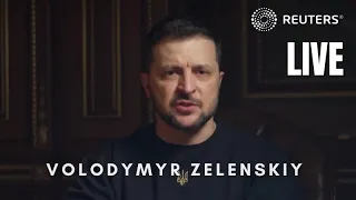 LIVE: Ukraine President Volodymyr Zelenskiy speaks on anniversary of Russia's invasion