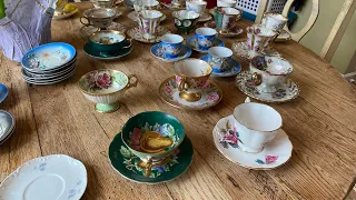 Estate sale Treasure , Vintage tea cups