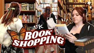 let's go book shopping in the UK 🇬🇧📚 edinburgh & london bookstore vlog (+ a book haul!)