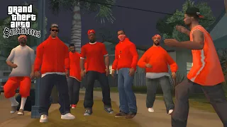 Bloods vs Crips Edition Storyline Missions in GTA San Andreas! (Real Gangs)