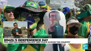 Pro-Bolsonaro Brazilians rally in Brasilia as president criticises Supreme Court justices
