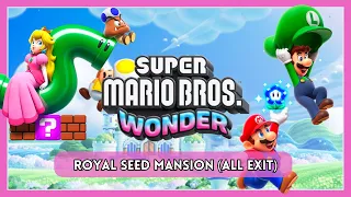 Super Mario Bros Wonder 🍄: Royal Seed Mansion ALL EXIT - All Wonder Seeds & Purple Coins WALKTHROUGH