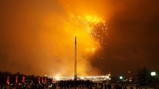 Салют на Поклонной Горе. Москва. 23 февраля 2017