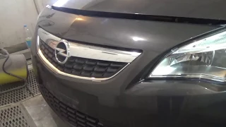 Как снять-поставить передний бампер, Opel Astra J.