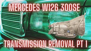 Mercedes W126 Transmission Removal Pt1 - Initial Prep
