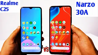 Realme C25 vs Realme Narzo 30A Speed Test & Camera Comparison | Narzo 30A Vs Realme C25 Speedtest