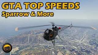Fastest Cayo Perico Air Vehicles (Sparrow & More) - GTA 5 Best Fully Upgraded Top Speed Countdown