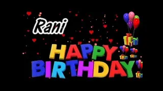 Rani Happy Birthday | Birthday Songs with name | Birthday Reel |Janamdin | Janmdin | #Ad4beloved