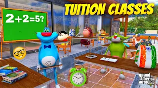 Oggy Ask Questions & Answers in His Tuition With Shinchan | Oggy Open Oggy Tuition Classes in GTA 5