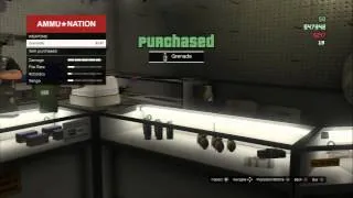 Grand Theft Auto Online - Ammunation Purchase SMG Supressor, Standard Armor & Grenades PS3