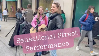 Sensational Street Performance | Stop & Stare - One Republic | Cover by Zoe Clarke & Allie Sherlock