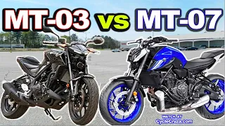 Yamaha MT03 vs MT07 - Which is BEST For Beginner Rider?