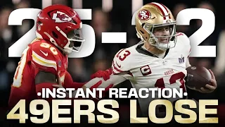 Instant reaction: 49ers lose the Super Bowl in absolutely agonizing fashion