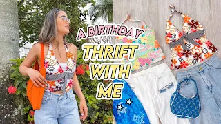 THRIFT WITH ME FOR MY BIRTHDAY ☆ the BEST summer thrift haul ever!