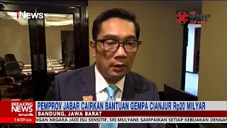 Gubernur Jabar Ridwan Kamil Cairkan Bantuan Rp20 M untuk Korban Gempa Cianjur #BreakingNews 24/11