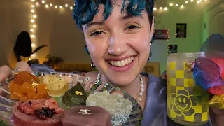 ASMR Taste Testing Edible Crystal Candies 💎 (mukbang, crunchy, eating sounds, tapping, mouth sounds)