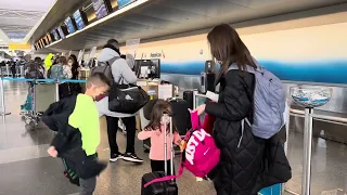 Check In At JFK Airport. Sat Jan 8, 2022.