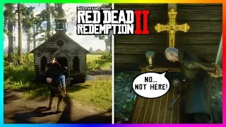 If You Get The Vampire Inside The Tiny Church In Red Dead Redemption 2 Something SPOOKY Will Happen!