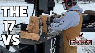 Wolfe Ridge 17VS Vertical Log Splitter Walk Around and Demonstration