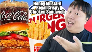 Burger King's New Honey Mustard BK Royal Crispy Chicken Sandwich Review | Worth It?